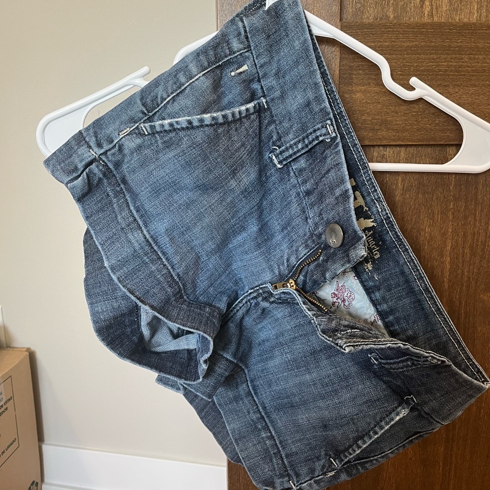 !it Jeans Dark Blue Denim Shorts